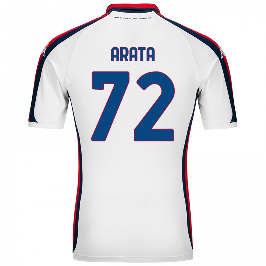 Niño Camiseta Stefano Arata #72 Blanco 2ª Equipación 2024/25 La Camisa Perú