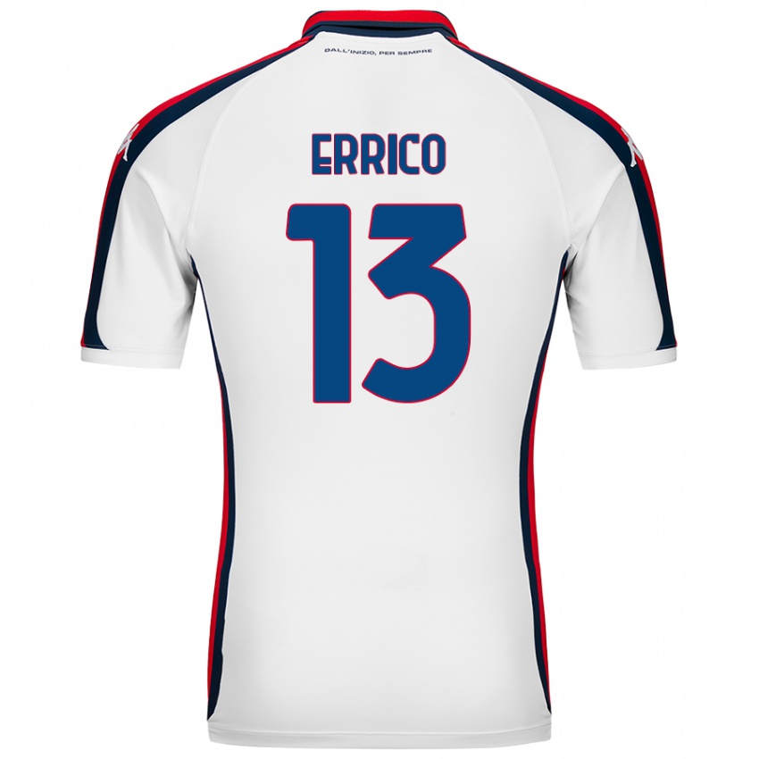 Niño Camiseta Emma Errico #13 Blanco 2ª Equipación 2024/25 La Camisa Perú