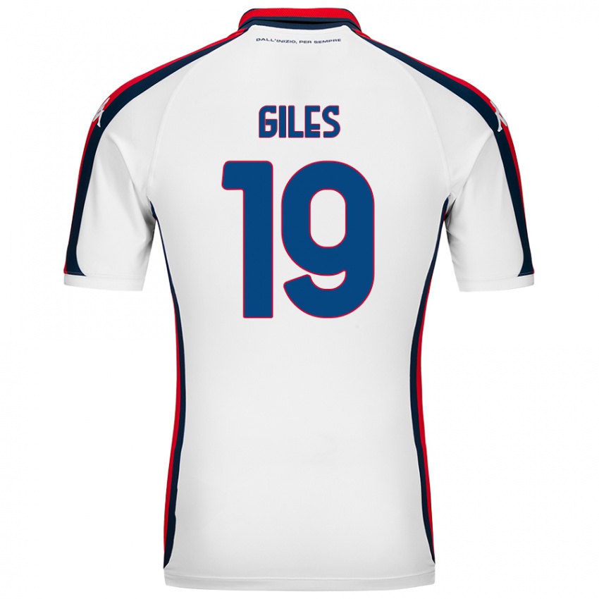 Niño Camiseta Heidi Giles #19 Blanco 2ª Equipación 2024/25 La Camisa Perú