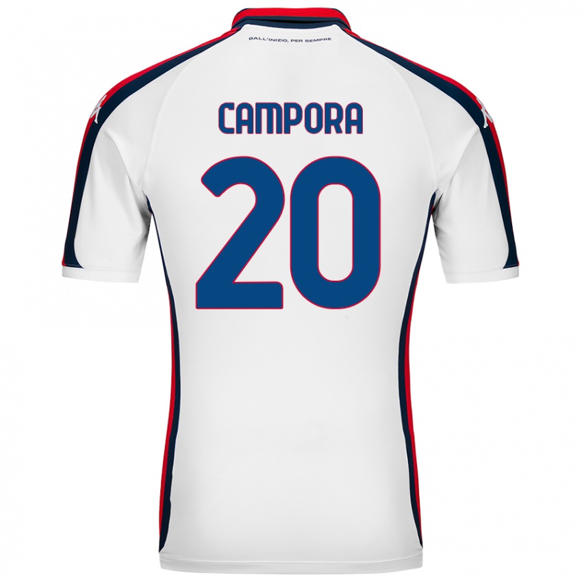 Niño Camiseta Alice Campora #20 Blanco 2ª Equipación 2024/25 La Camisa Perú