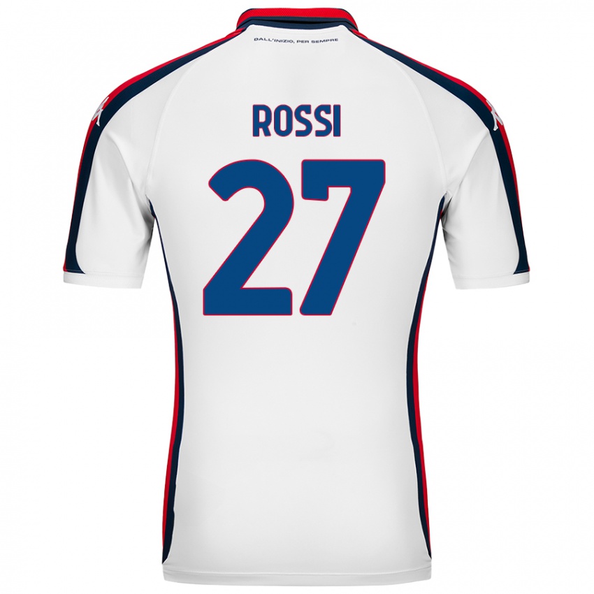 Niño Camiseta Lucrezia Rossi #27 Blanco 2ª Equipación 2024/25 La Camisa Perú