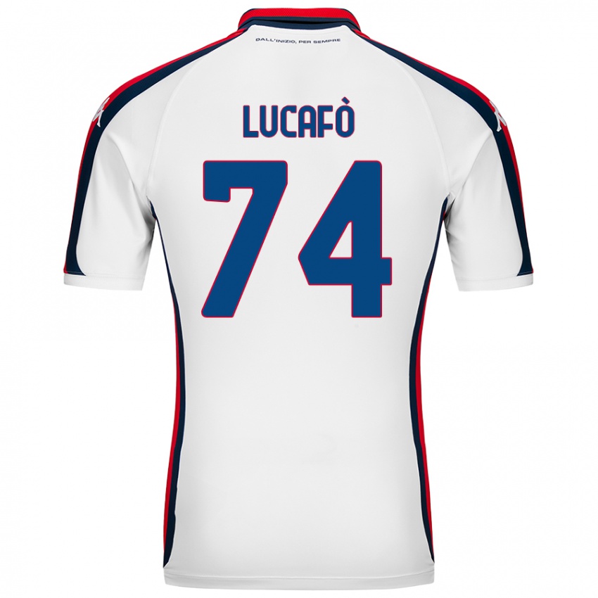 Niño Camiseta Sara Lucafò #74 Blanco 2ª Equipación 2024/25 La Camisa Perú