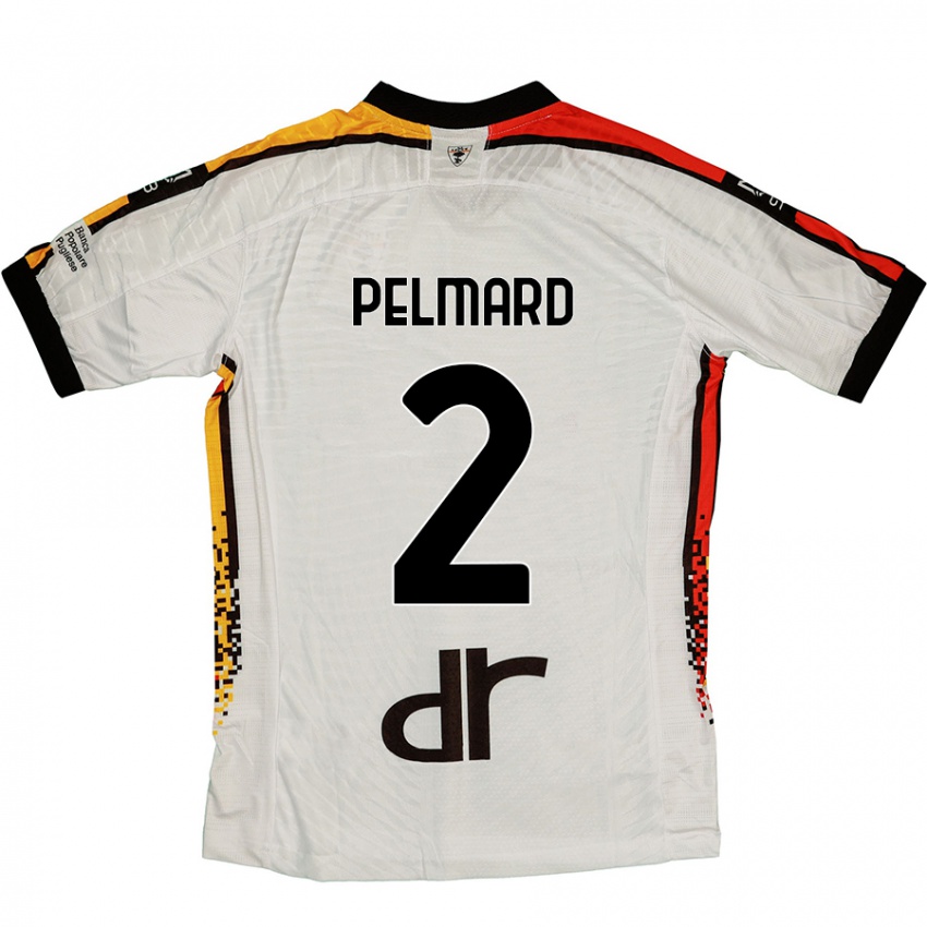 Niño Camiseta Andy Pelmard #2 Blanco Negro 2ª Equipación 2024/25 La Camisa Perú