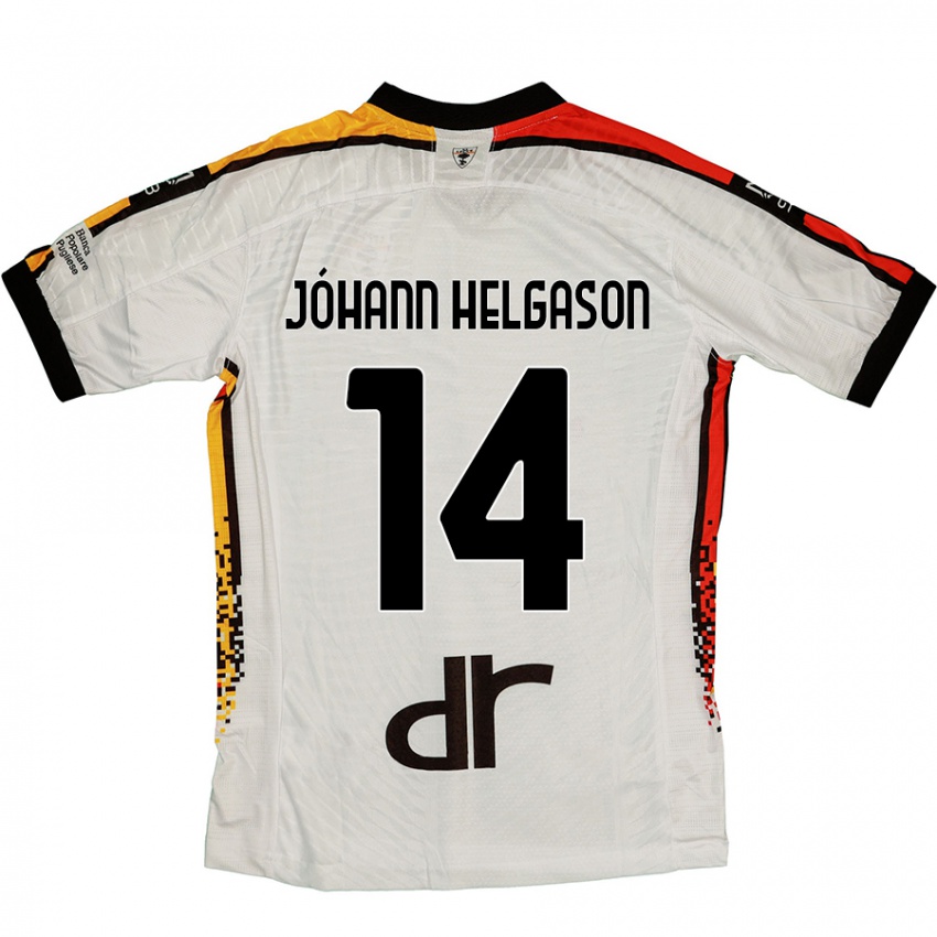 Niño Camiseta Thórir Jóhann Helgason #14 Blanco Negro 2ª Equipación 2024/25 La Camisa Perú