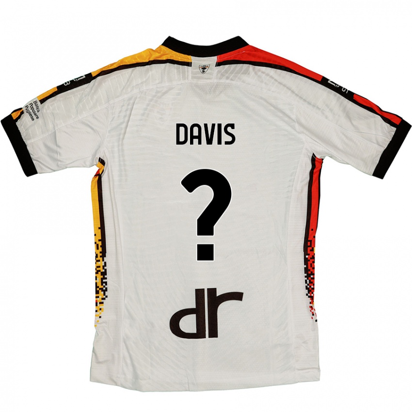 Niño Camiseta Sammi Davis #0 Blanco Negro 2ª Equipación 2024/25 La Camisa Perú