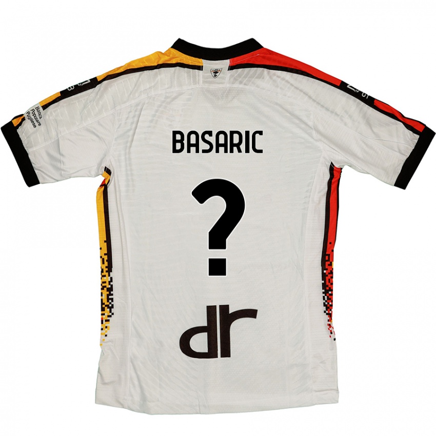 Niño Camiseta Ben Basaric #0 Blanco Negro 2ª Equipación 2024/25 La Camisa Perú