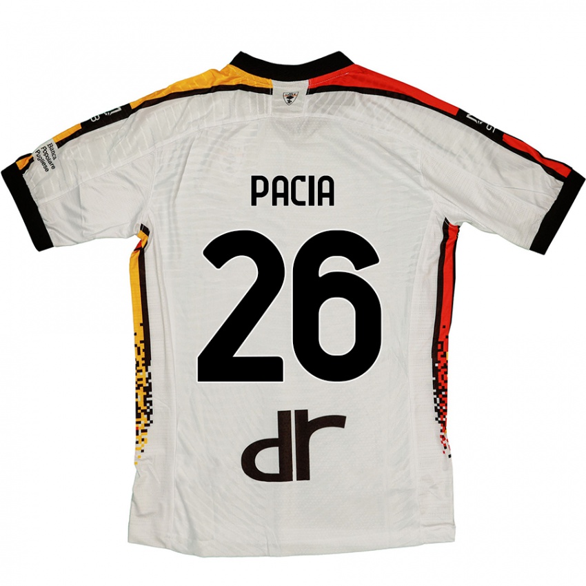 Niño Camiseta Fabiano Pacia #26 Blanco Negro 2ª Equipación 2024/25 La Camisa Perú