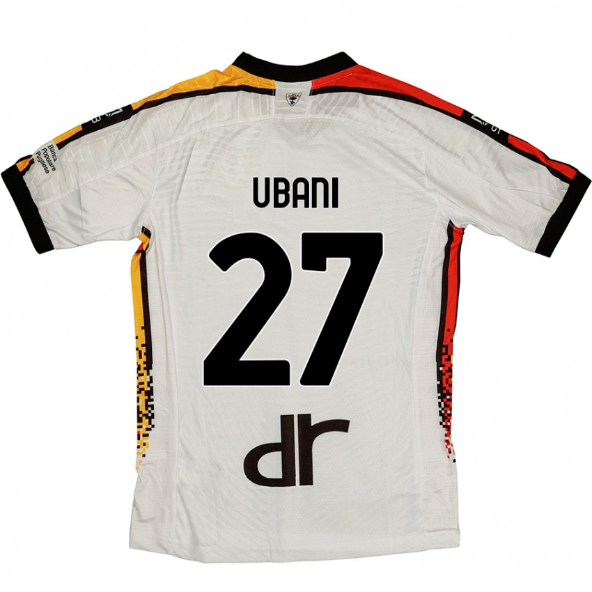 Niño Camiseta Marlon Ubani #27 Blanco Negro 2ª Equipación 2024/25 La Camisa Perú