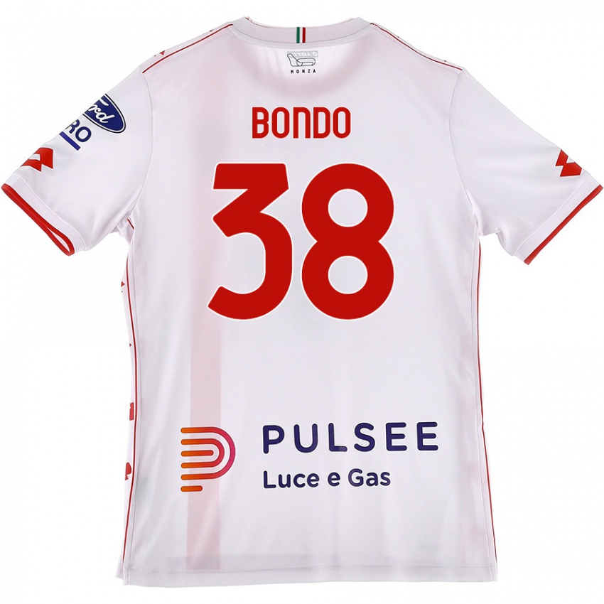 Niño Camiseta Warren Bondo #38 Blanco Rojo 2ª Equipación 2024/25 La Camisa Perú