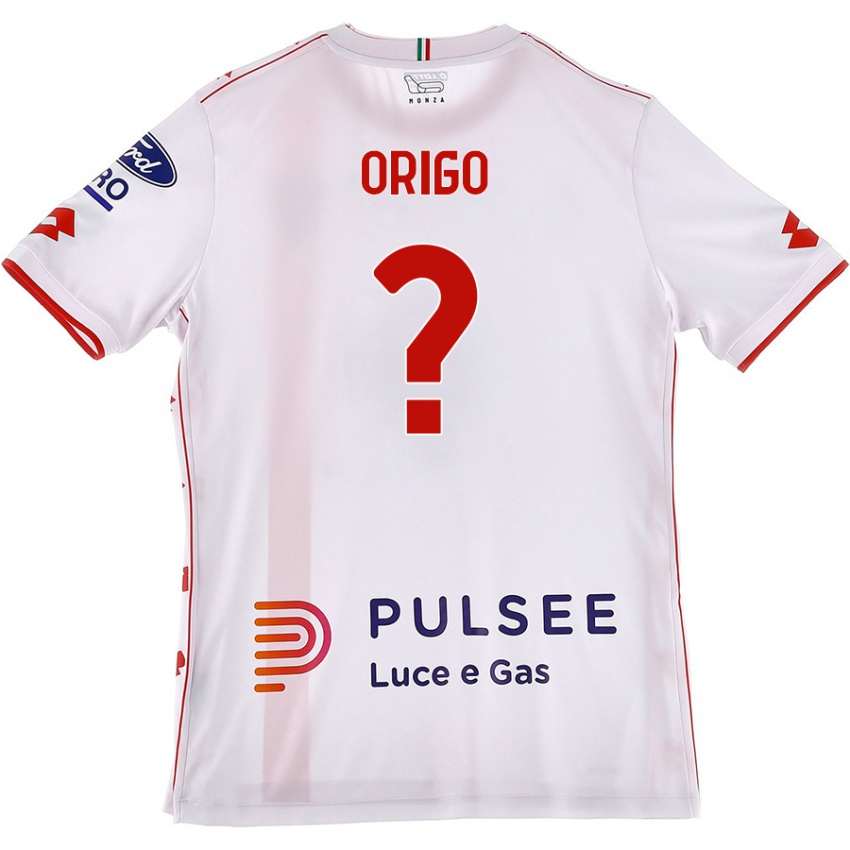 Niño Camiseta Tobias Origo #0 Blanco Rojo 2ª Equipación 2024/25 La Camisa Perú