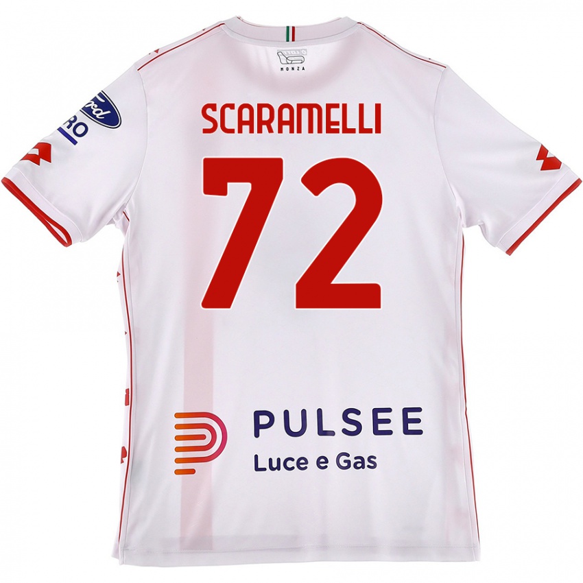 Niño Camiseta Endris Scaramelli #72 Blanco Rojo 2ª Equipación 2024/25 La Camisa Perú