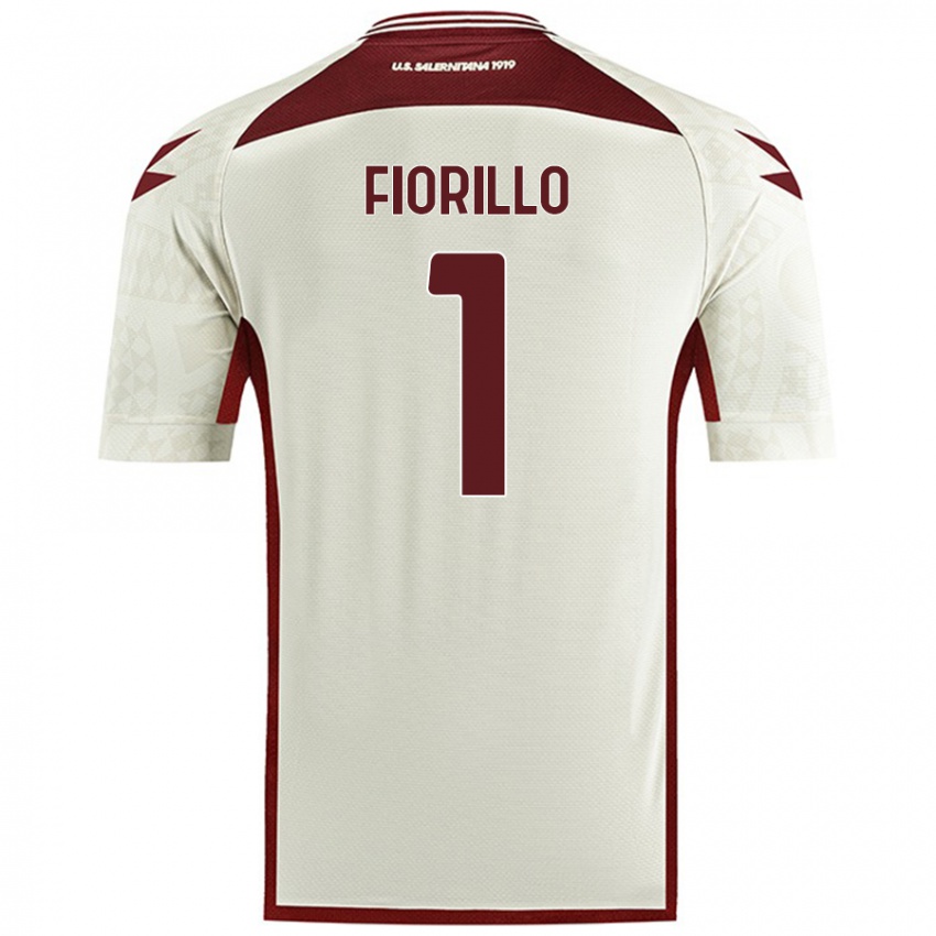 Niño Camiseta Vincenzo Fiorillo #1 Color Crema 2ª Equipación 2024/25 La Camisa Perú