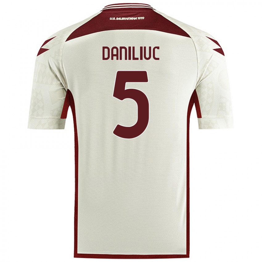 Niño Camiseta Flavius Daniliuc #5 Color Crema 2ª Equipación 2024/25 La Camisa Perú