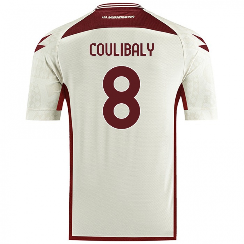 Niño Camiseta Mamadou Coulibaly #8 Color Crema 2ª Equipación 2024/25 La Camisa Perú