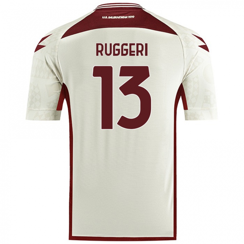 Niño Camiseta Fabio Ruggeri #13 Color Crema 2ª Equipación 2024/25 La Camisa Perú