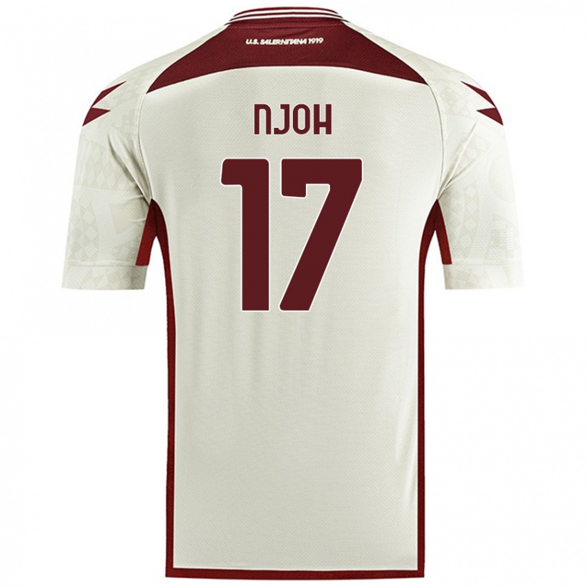 Niño Camiseta Lilian Njoh #17 Color Crema 2ª Equipación 2024/25 La Camisa Perú