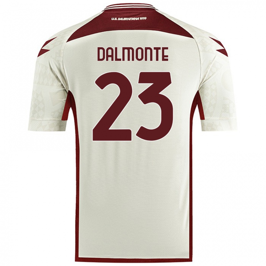 Niño Camiseta Nicola Dalmonte #23 Color Crema 2ª Equipación 2024/25 La Camisa Perú