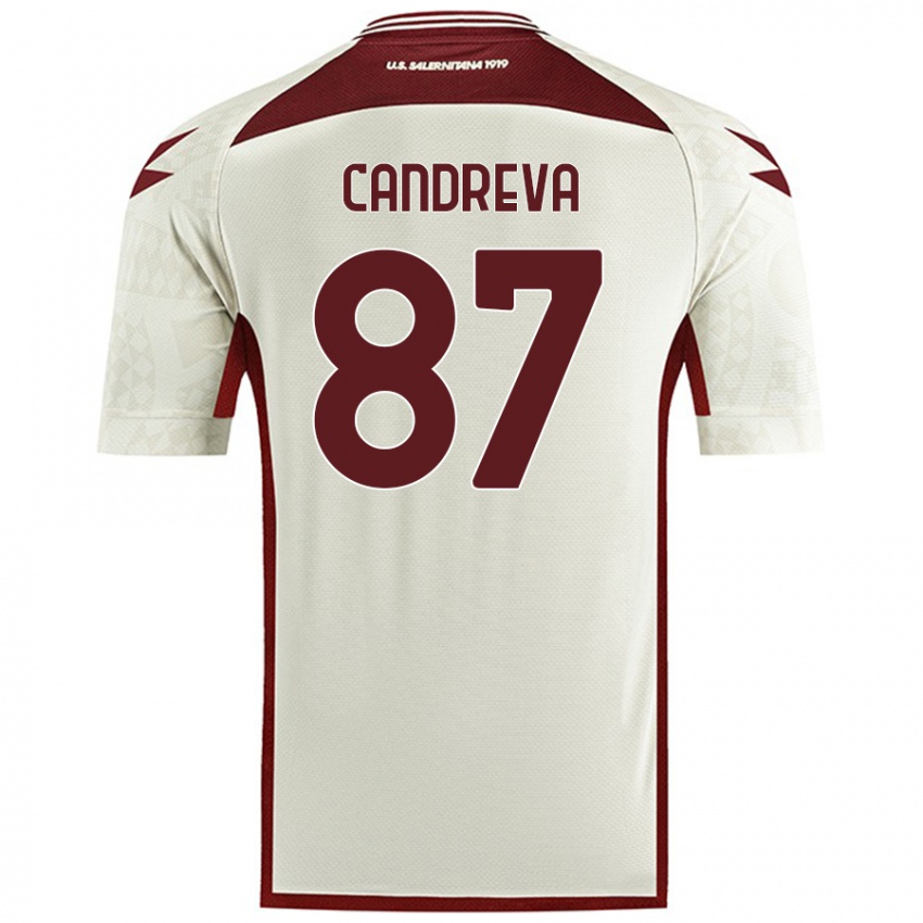 Niño Camiseta Antonio Candreva #87 Color Crema 2ª Equipación 2024/25 La Camisa Perú