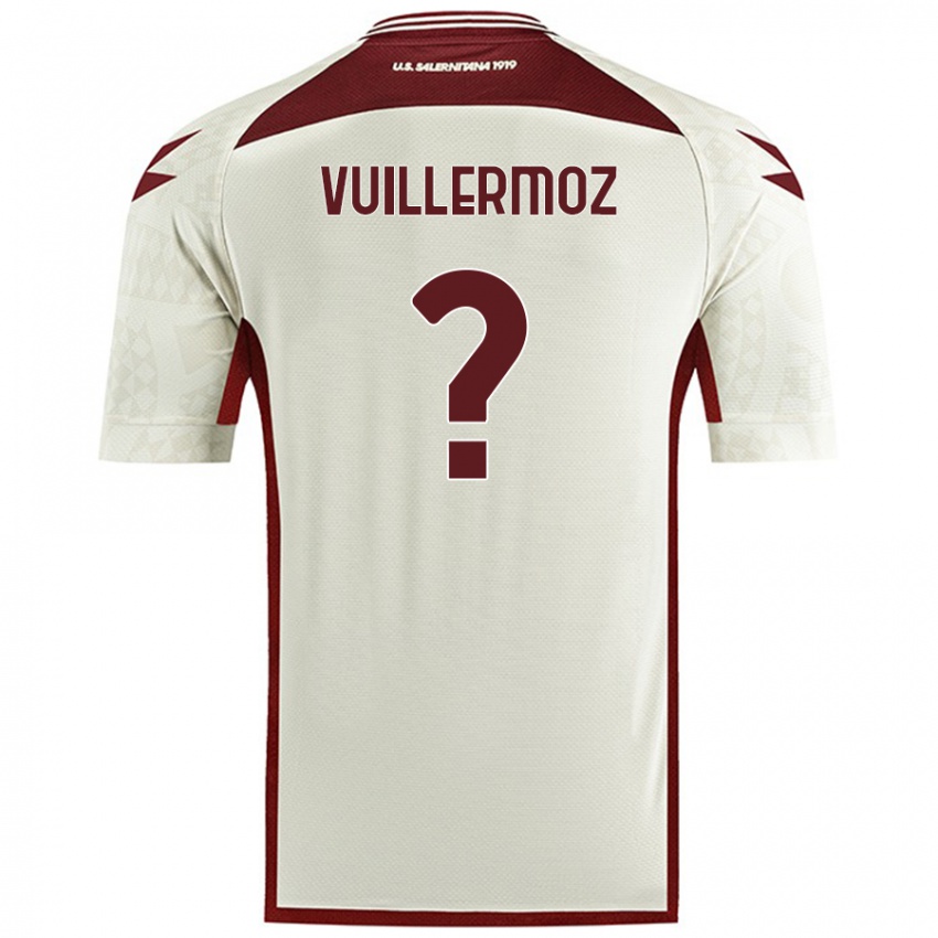 Niño Camiseta Joshua Vuillermoz #0 Color Crema 2ª Equipación 2024/25 La Camisa Perú