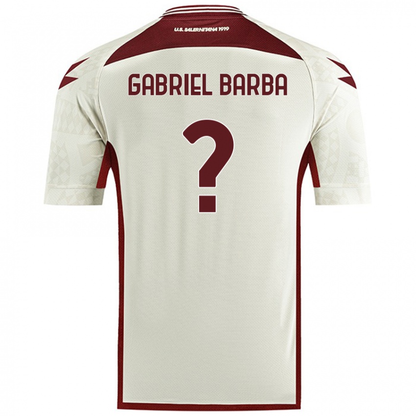 Niño Camiseta Luigi Gabriel Barba #0 Color Crema 2ª Equipación 2024/25 La Camisa Perú