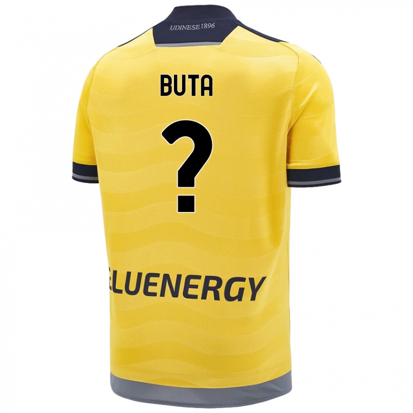 Niño Camiseta Leonardo Buta #0 Dorado 2ª Equipación 2024/25 La Camisa Perú