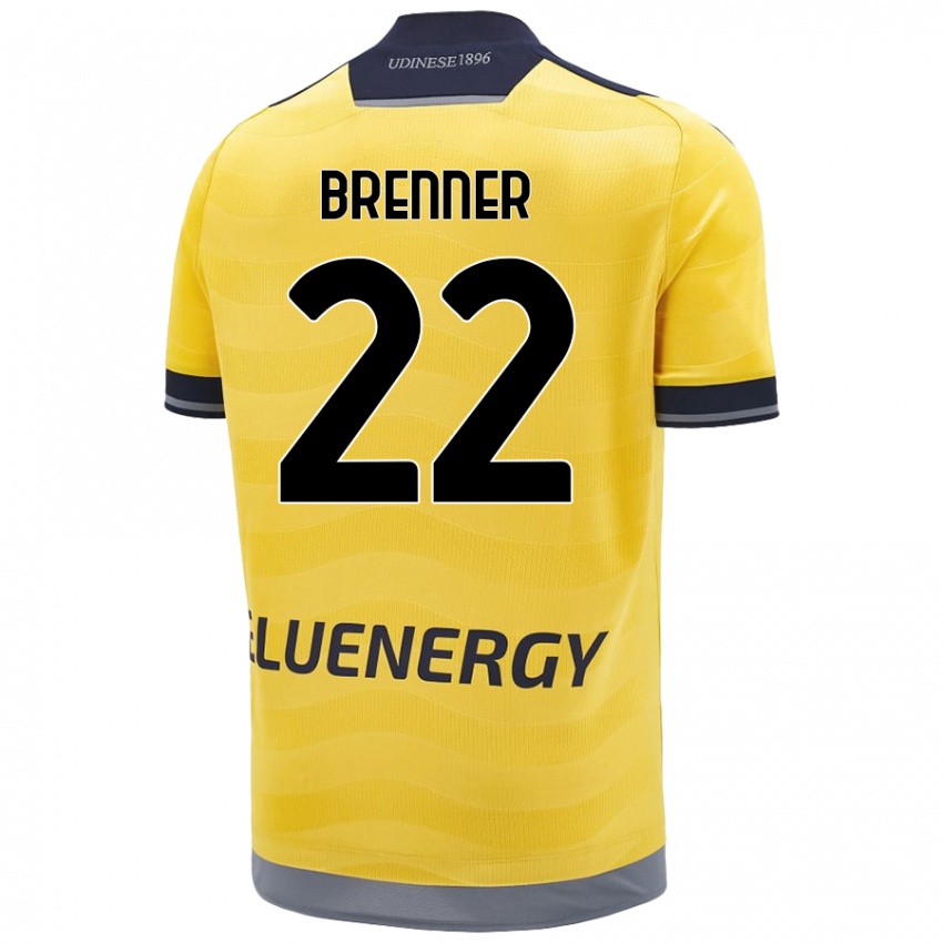 Niño Camiseta Brenner #22 Dorado 2ª Equipación 2024/25 La Camisa Perú