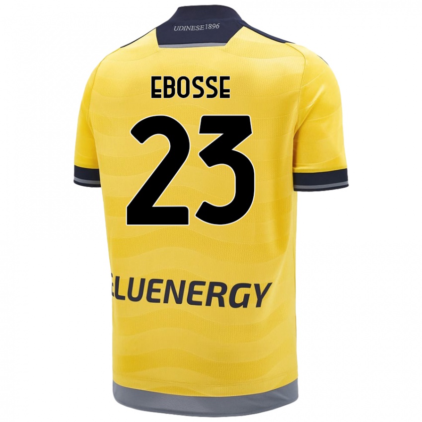 Niño Camiseta Enzo Ebosse #23 Dorado 2ª Equipación 2024/25 La Camisa Perú