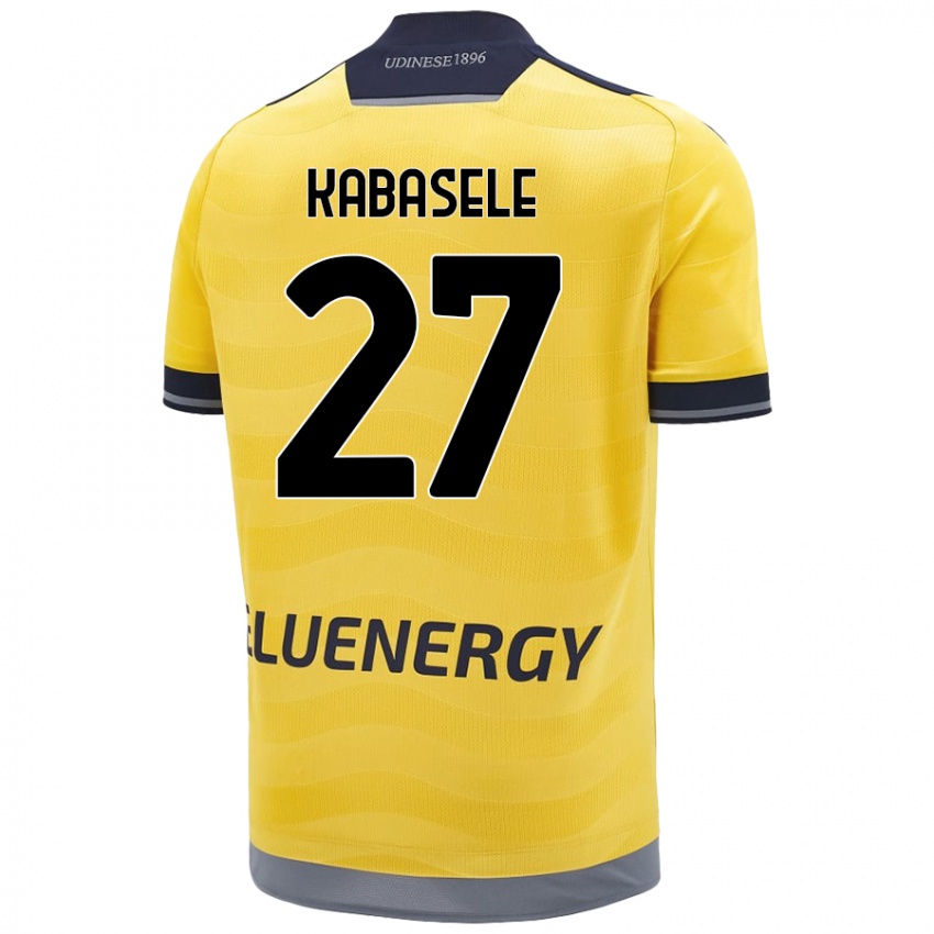 Niño Camiseta Christian Kabasele #27 Dorado 2ª Equipación 2024/25 La Camisa Perú