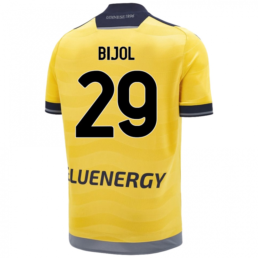 Niño Camiseta Jaka Bijol #29 Dorado 2ª Equipación 2024/25 La Camisa Perú