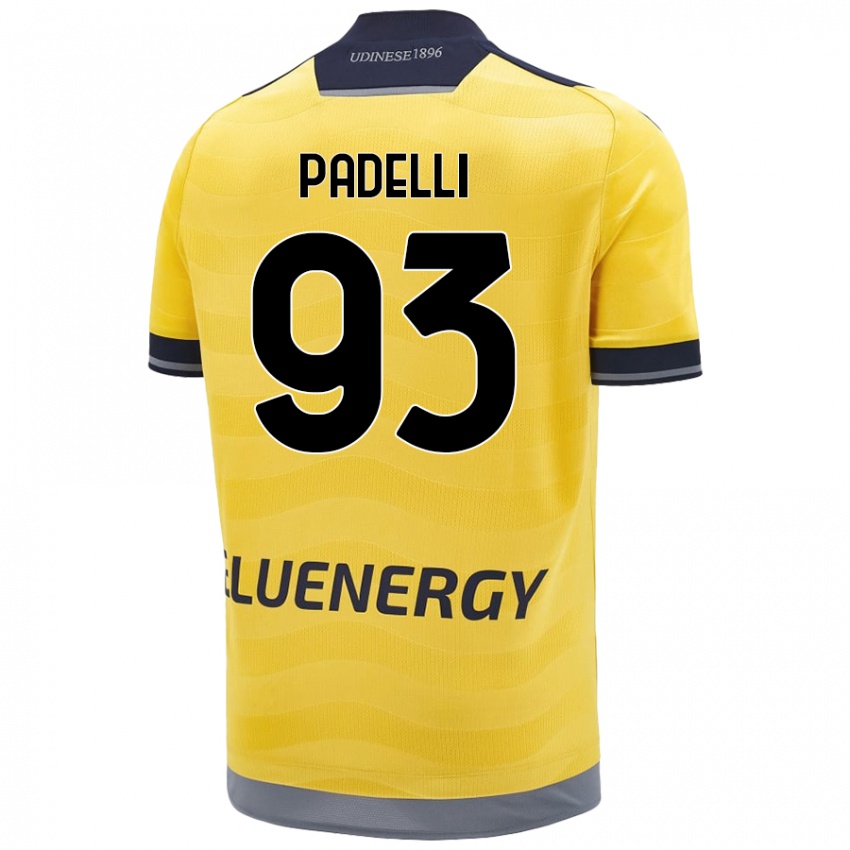 Niño Camiseta Daniele Padelli #93 Dorado 2ª Equipación 2024/25 La Camisa Perú