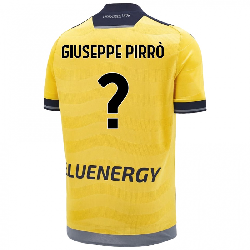 Niño Camiseta Marco Giuseppe Pirrò #0 Dorado 2ª Equipación 2024/25 La Camisa Perú