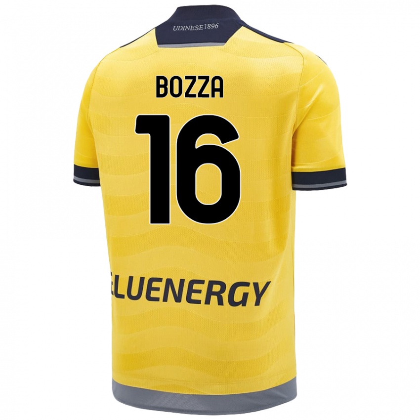 Niño Camiseta Mattia Bozza #16 Dorado 2ª Equipación 2024/25 La Camisa Perú