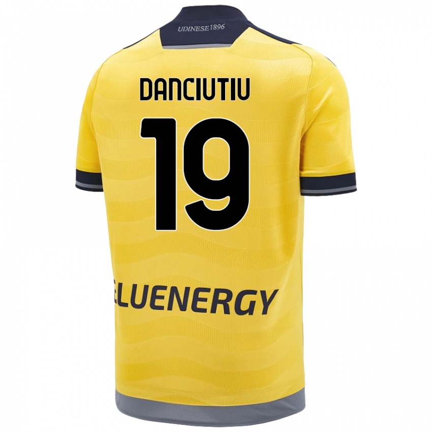 Niño Camiseta Vlad Danciuțiu #19 Dorado 2ª Equipación 2024/25 La Camisa Perú