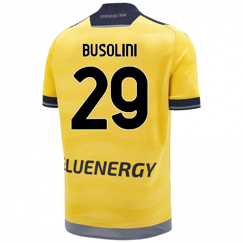 Niño Camiseta Alessandro Busolini #29 Dorado 2ª Equipación 2024/25 La Camisa Perú