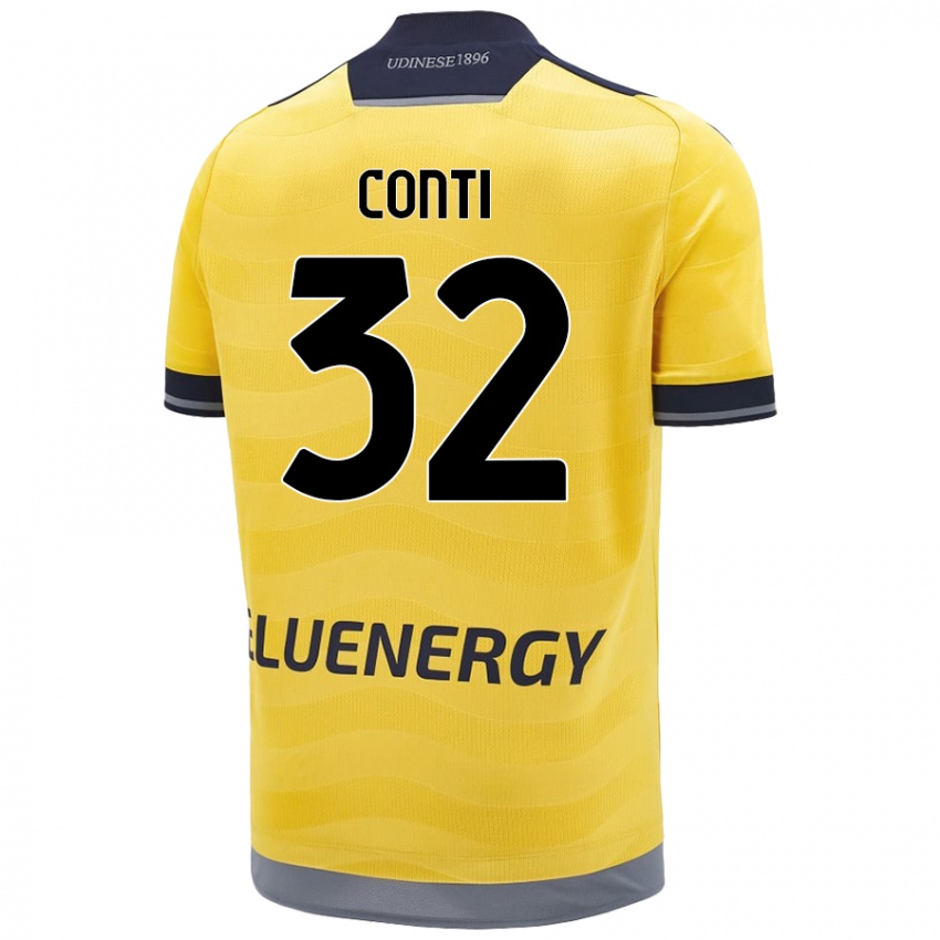 Niño Camiseta Manuel Conti #32 Dorado 2ª Equipación 2024/25 La Camisa Perú