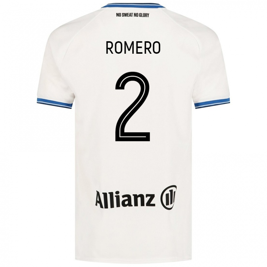 Niño Camiseta Zaid Romero #2 Blanco 2ª Equipación 2024/25 La Camisa Perú