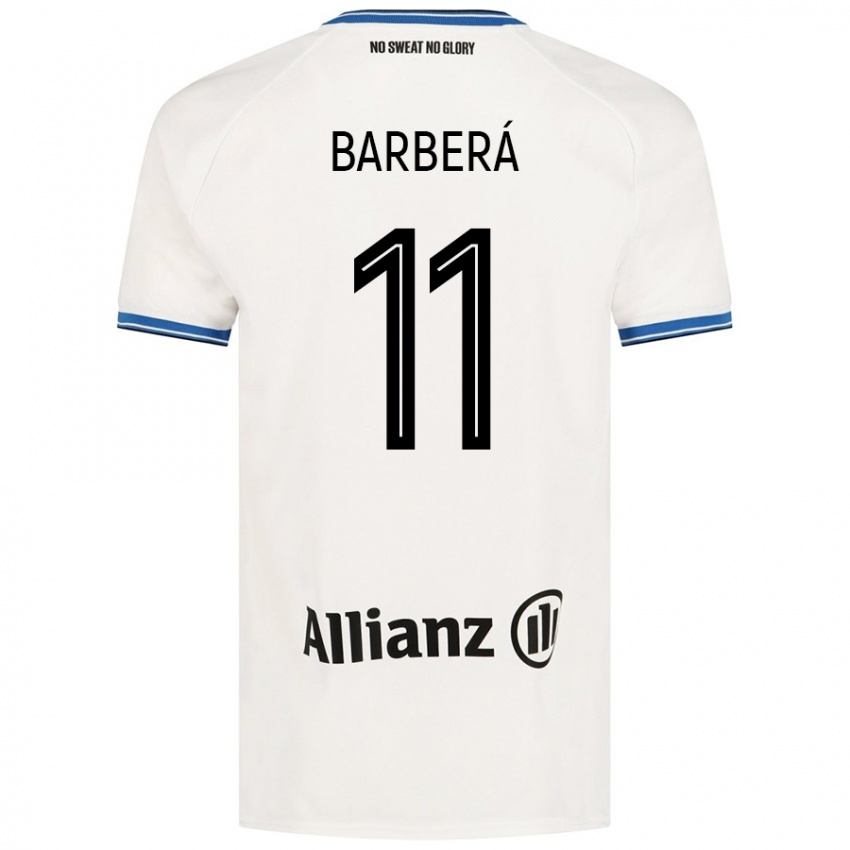 Niño Camiseta Víctor Barberá #11 Blanco 2ª Equipación 2024/25 La Camisa Perú