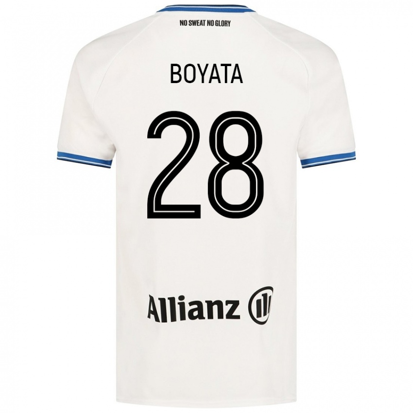 Niño Camiseta Dedryck Boyata #28 Blanco 2ª Equipación 2024/25 La Camisa Perú