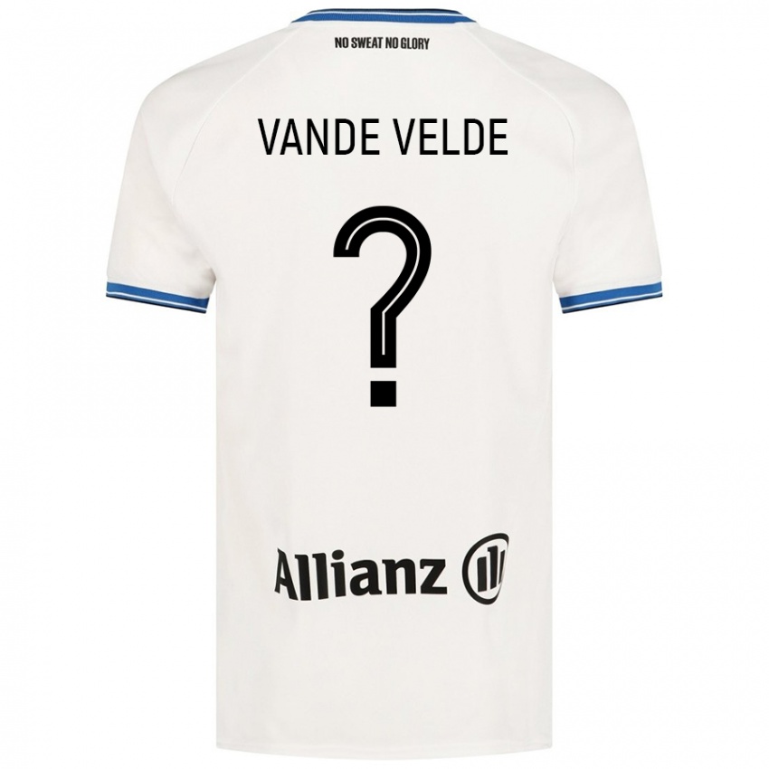 Niño Camiseta Chloé Vande Velde #0 Blanco 2ª Equipación 2024/25 La Camisa Perú