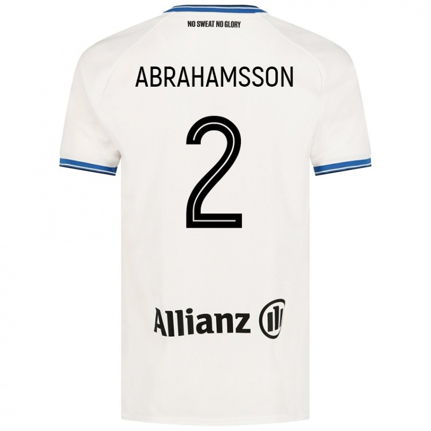 Niño Camiseta Sejde Abrahamsson #2 Blanco 2ª Equipación 2024/25 La Camisa Perú