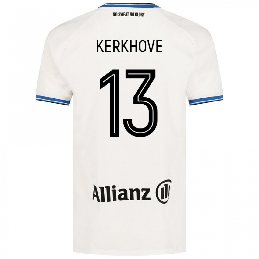 Niño Camiseta Angel Kerkhove #13 Blanco 2ª Equipación 2024/25 La Camisa Perú