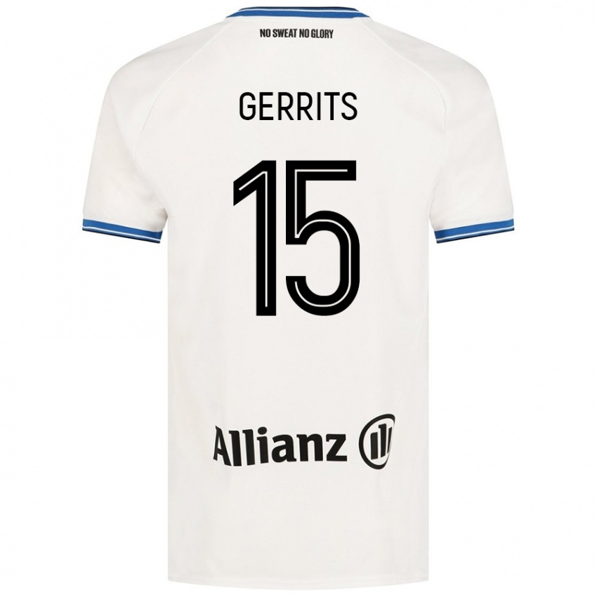 Niño Camiseta Melanie Gerrits #15 Blanco 2ª Equipación 2024/25 La Camisa Perú