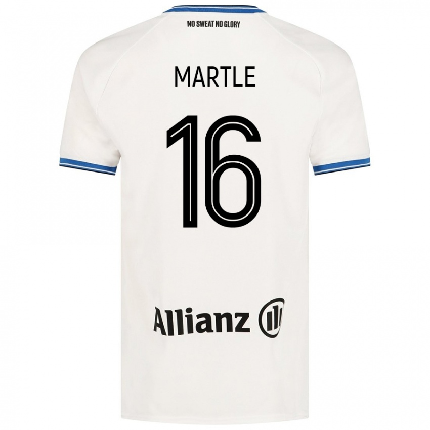 Niño Camiseta Margaux Martlé #16 Blanco 2ª Equipación 2024/25 La Camisa Perú