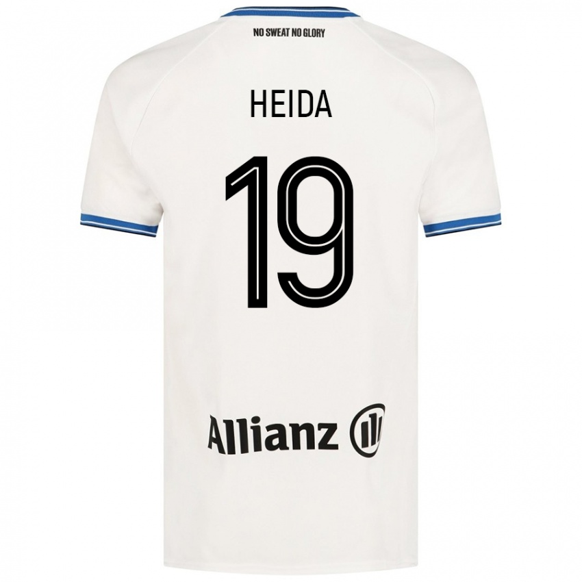 Niño Camiseta Jade Heida #19 Blanco 2ª Equipación 2024/25 La Camisa Perú