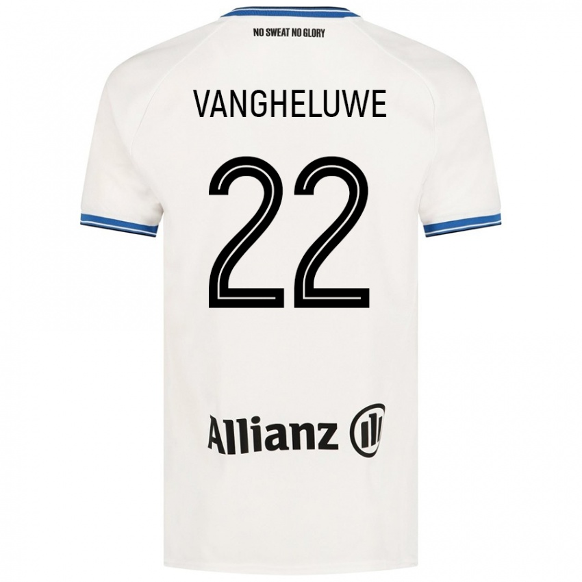 Niño Camiseta Jody Vangheluwe #22 Blanco 2ª Equipación 2024/25 La Camisa Perú