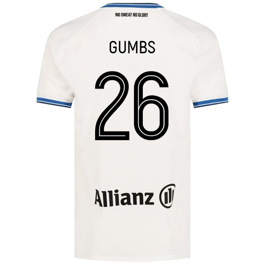 Niño Camiseta Aisse Gumbs #26 Blanco 2ª Equipación 2024/25 La Camisa Perú