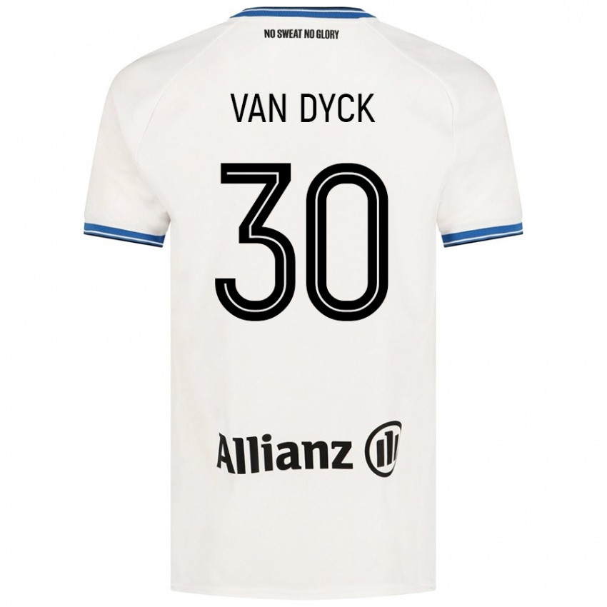 Niño Camiseta Nell Van Dyck #30 Blanco 2ª Equipación 2024/25 La Camisa Perú