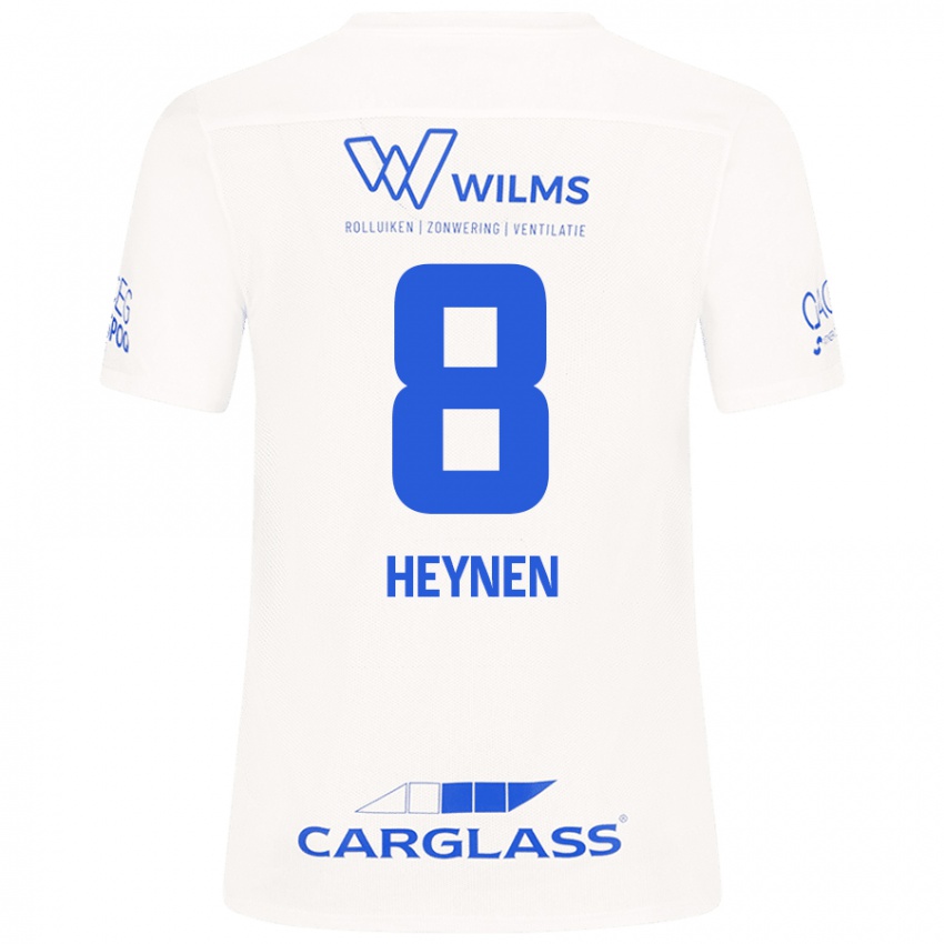 Niño Camiseta Bryan Heynen #8 Blanco 2ª Equipación 2024/25 La Camisa Perú