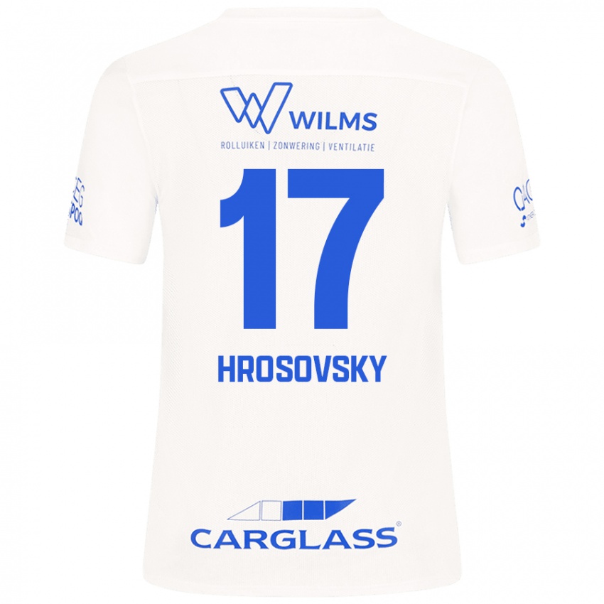 Niño Camiseta Patrik Hrosovsky #17 Blanco 2ª Equipación 2024/25 La Camisa Perú