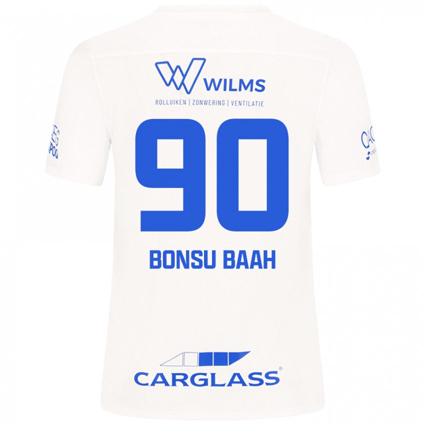 Niño Camiseta Christopher Bonsu Baah #90 Blanco 2ª Equipación 2024/25 La Camisa Perú